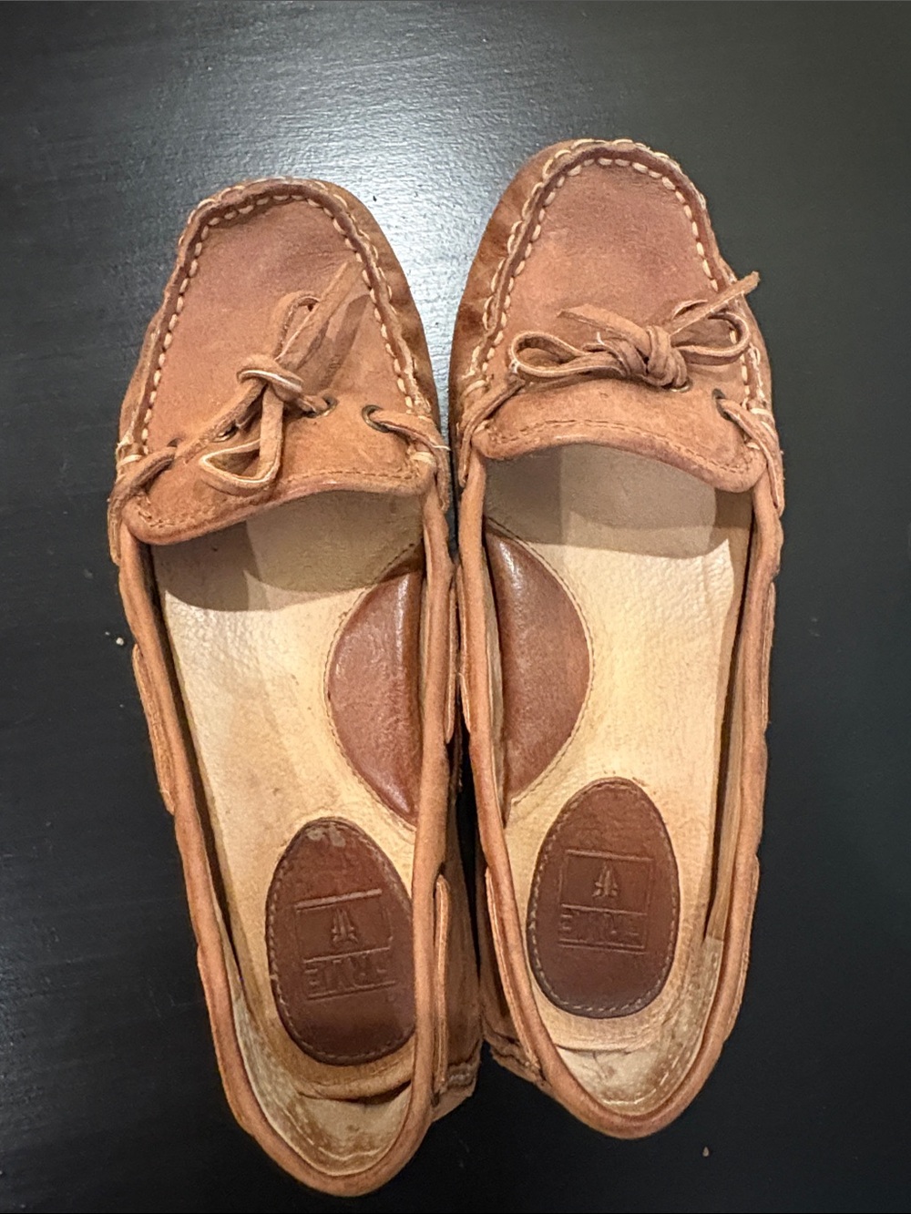 Frye Tan Leather Loafers